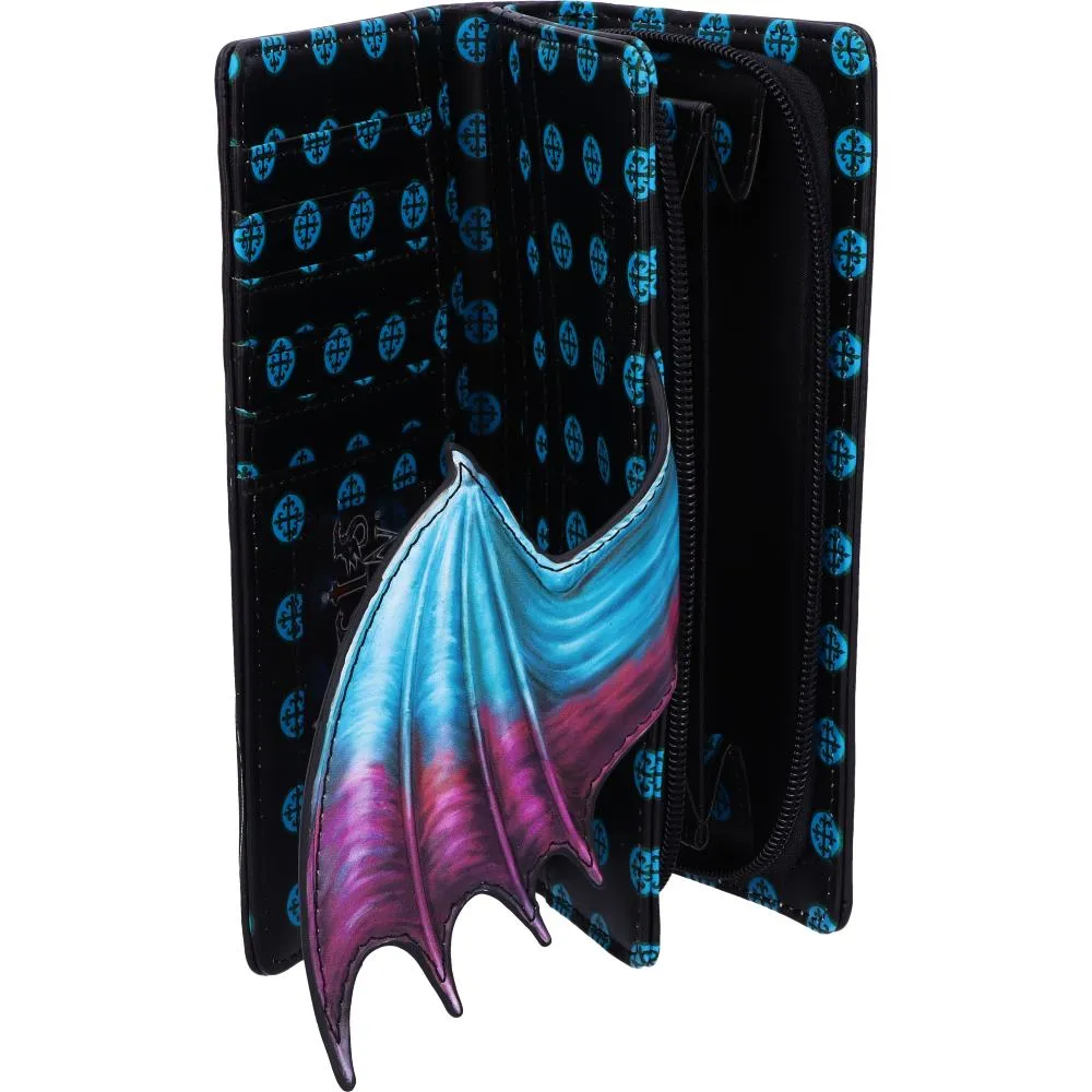 Nemesis Now Decor Nemesis Now Take Flight Purse Blue Dragon Wallet, 18.5cm