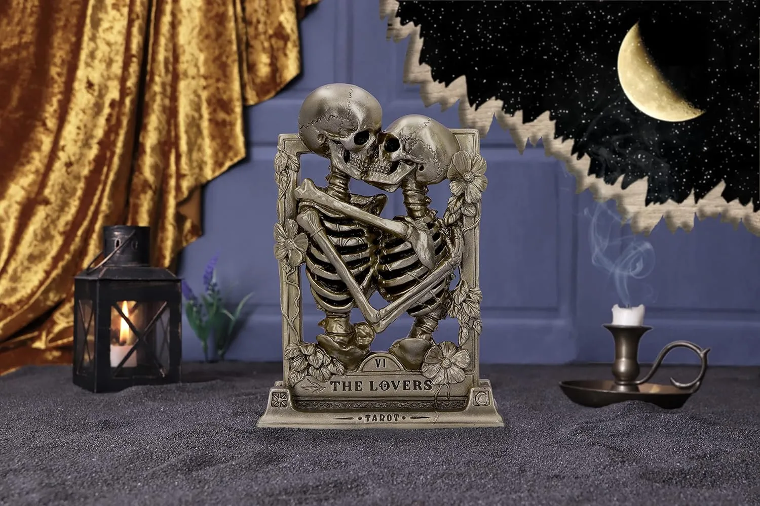 Nemesis Now Decor Nemesis Now The Lovers Skeleton Figurine - Gothic Bronze Resin Statue, 20.5cm