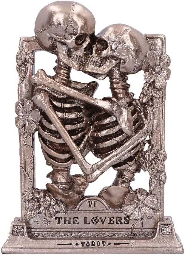 Nemesis Now Decor Nemesis Now The Lovers Skeleton Figurine - Gothic Bronze Resin Statue, 20.5cm