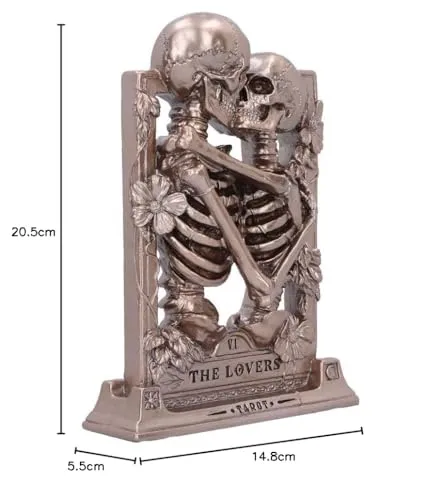 Nemesis Now Decor Nemesis Now The Lovers Skeleton Figurine - Gothic Bronze Resin Statue, 20.5cm