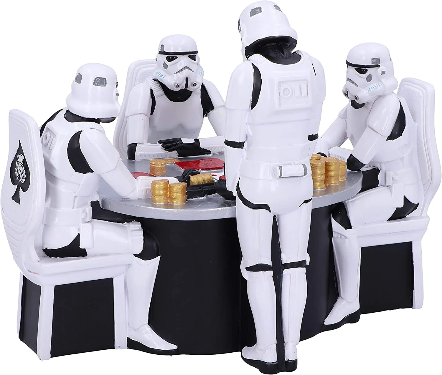 Nemesis Now Decor Nemesis Now The Original Stormtrooper Poker Face Gambling Figurine, Resin, White