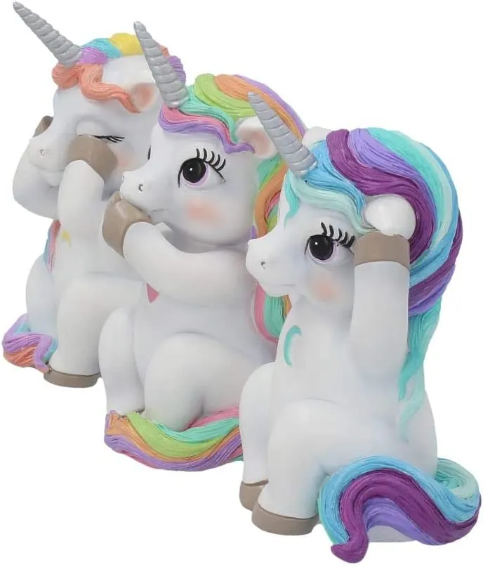 Nemesis Now Decor Nemesis Now Three Wise Cutiecorns Figurine Set