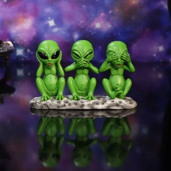 Nemesis Now Decor Nemesis Now Three Wise Martians 16cm See No Hear No Speak No Evil Alien Figurine
