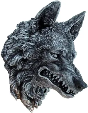 Nemesis Now Decor Nemesis Now Wolf Wall Plaque 30cm, Polyresin, Black