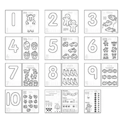 Number Colouring Book Orchard Toys