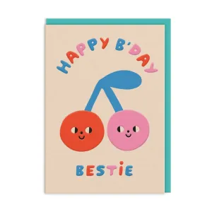 Ohh Deer: Cherries Happy Birthday Card
