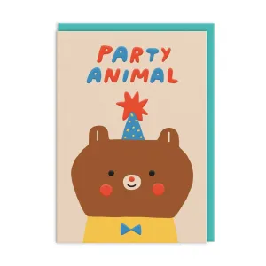 Ohh Deer: Party Animal Bear Card