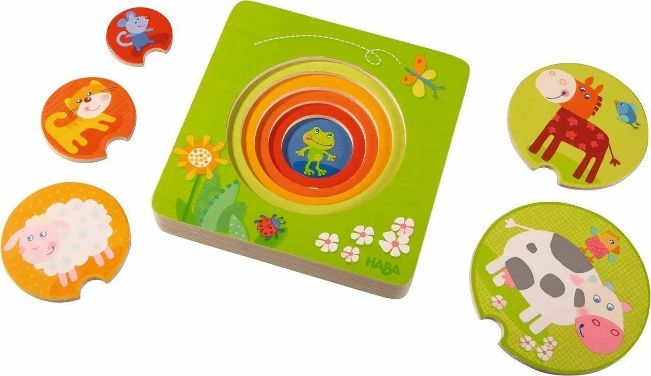 On the Farm 5 Piece Wooden Puzzle