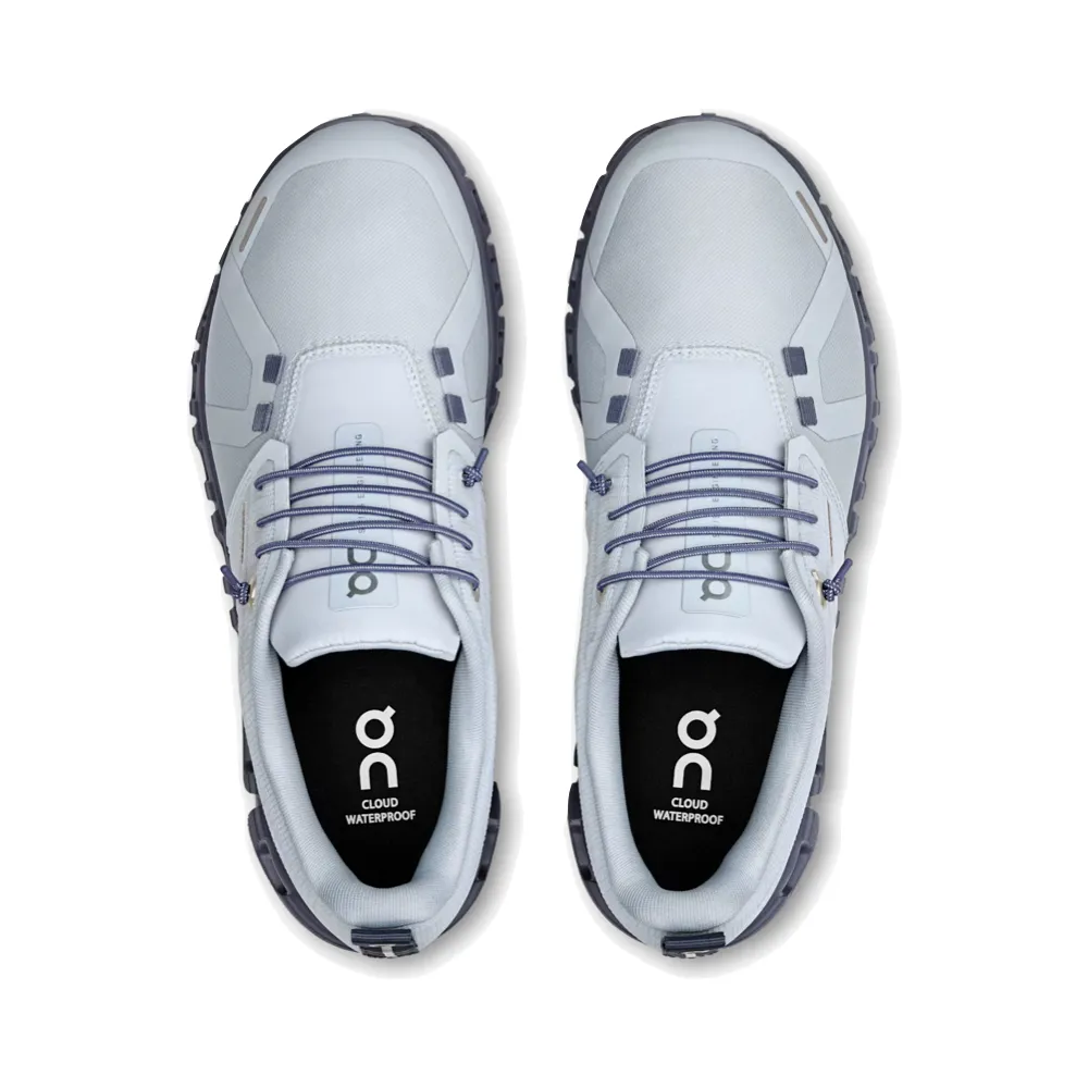 On Women's Cloud 6 Waterproof Sneaker in Heather/Metal
