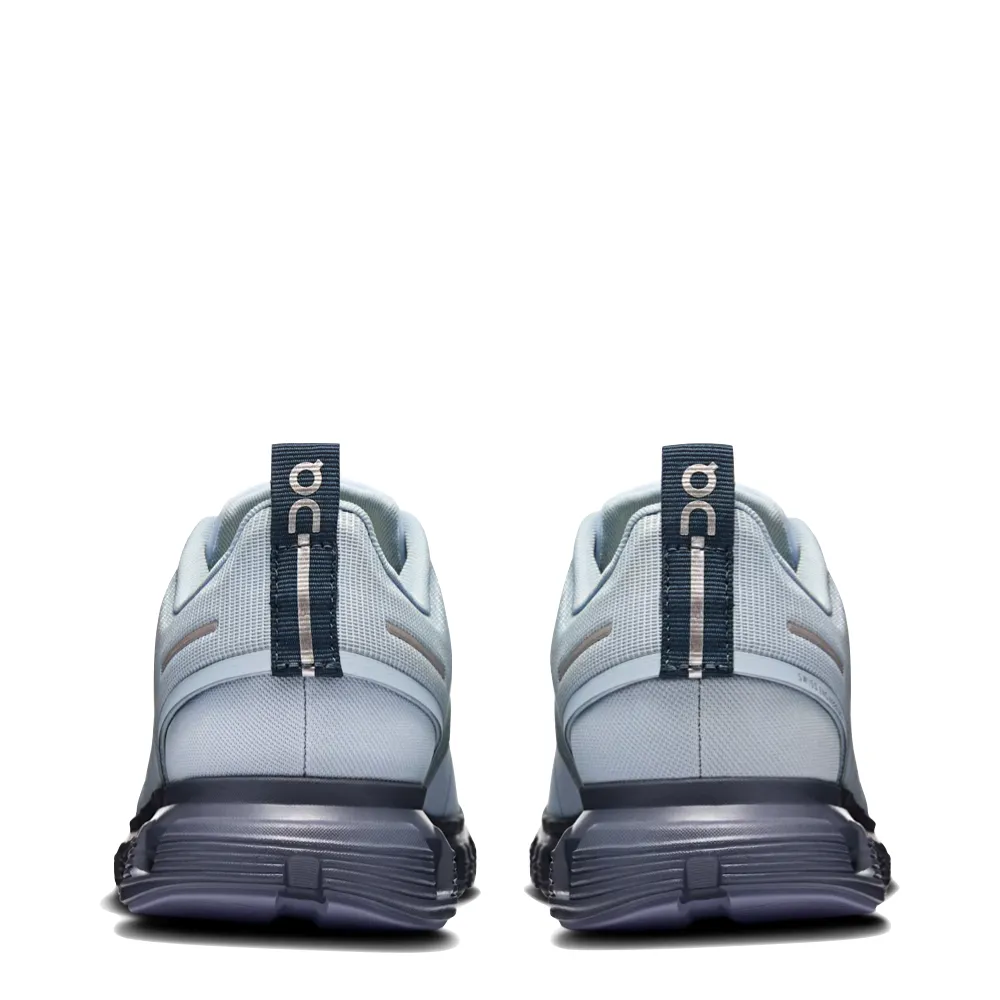 On Women's Cloud 6 Waterproof Sneaker in Heather/Metal