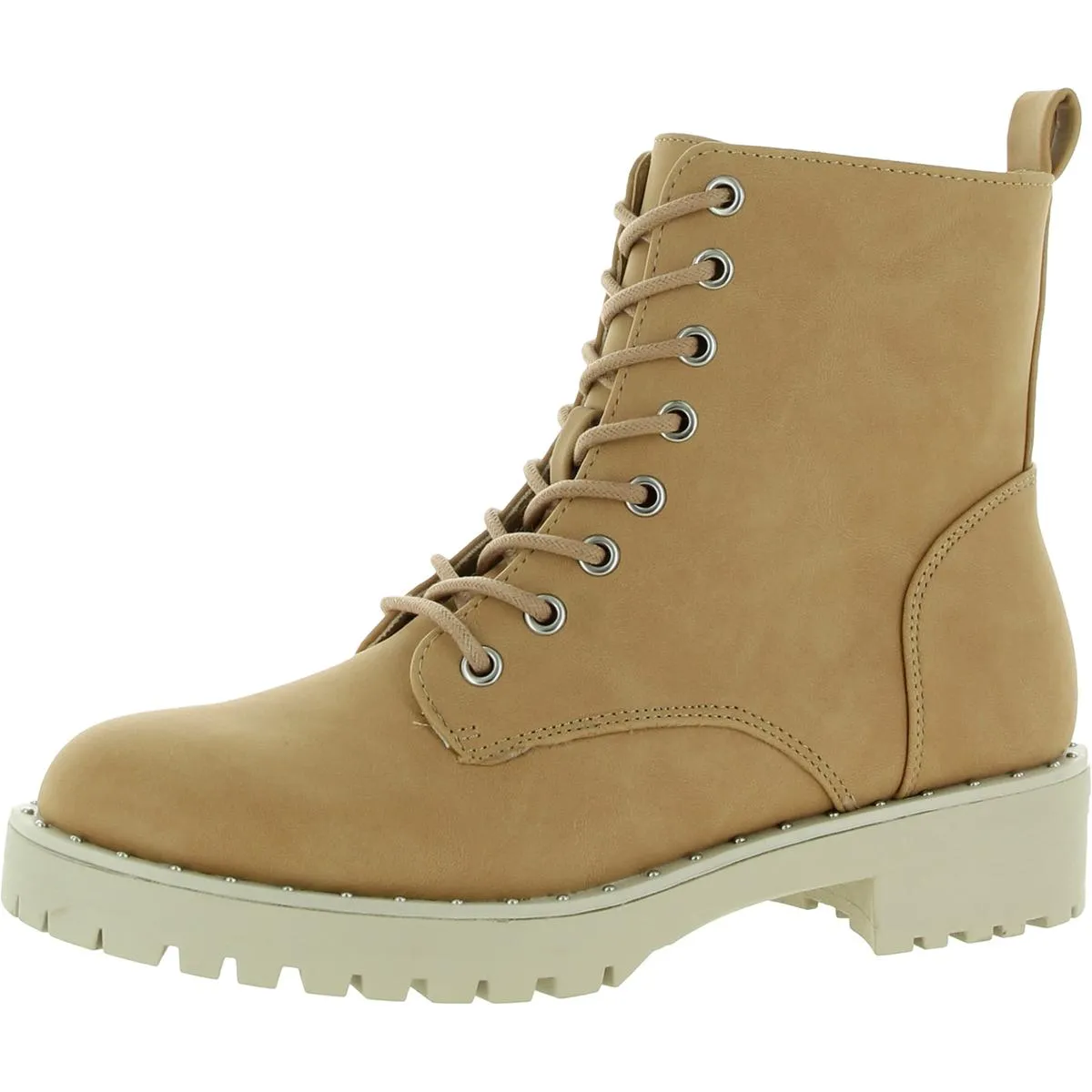 Opalus Womens Zipper Lace Up Combat & Lace-up Boots