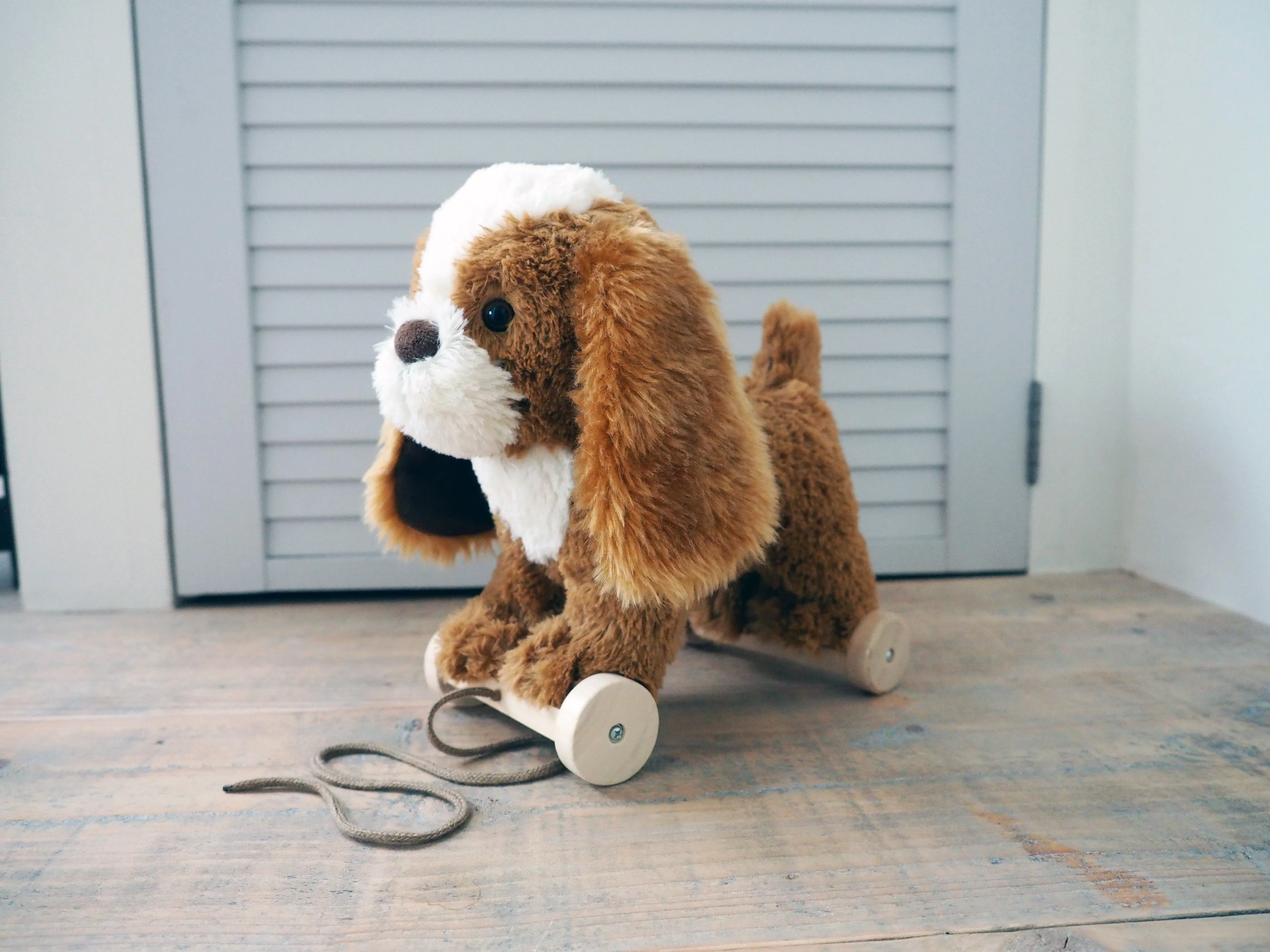 Peanut Pup Pull Along Toy