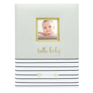 Pearhead - Hello Baby Book | Grey