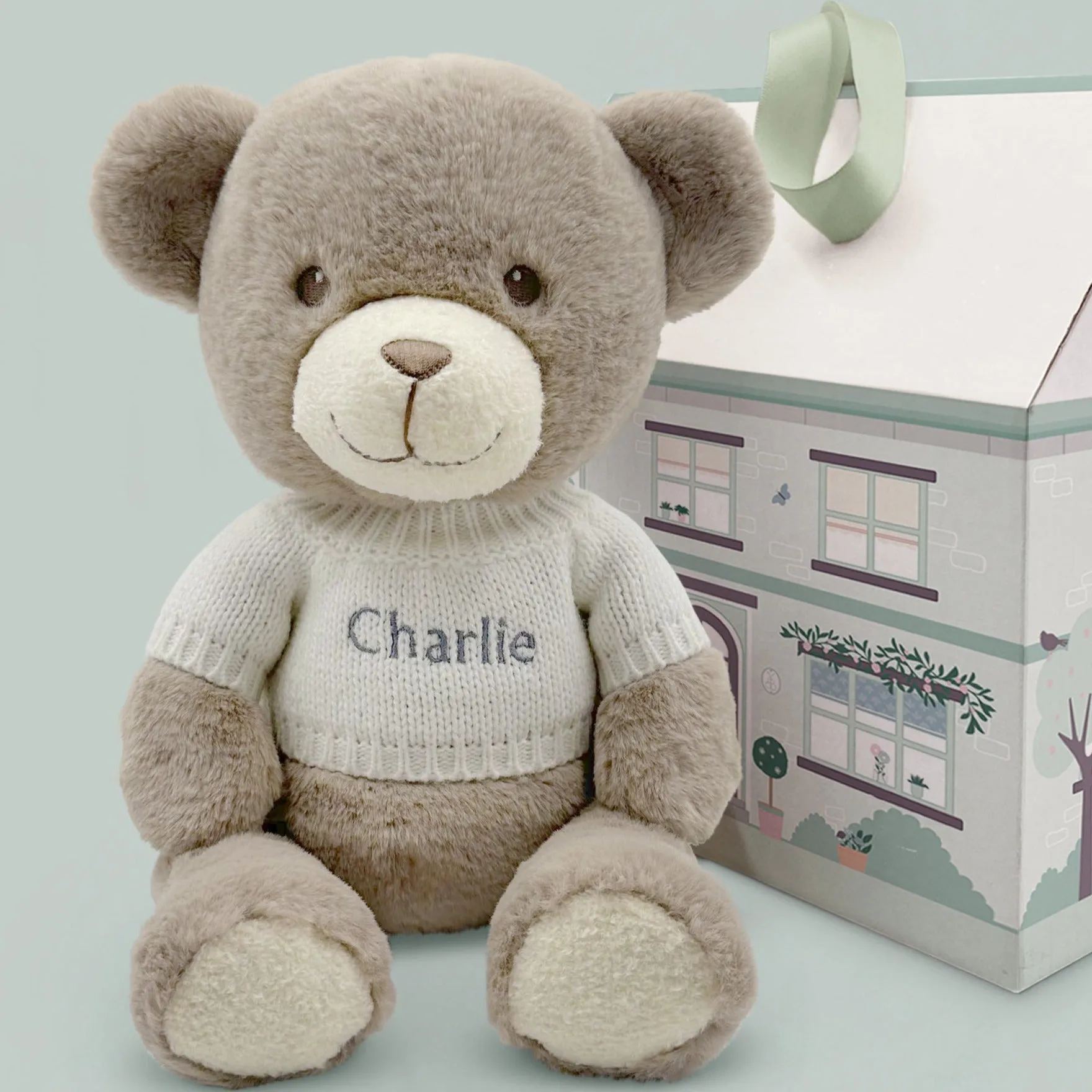 Personalised Frankie Bear, White