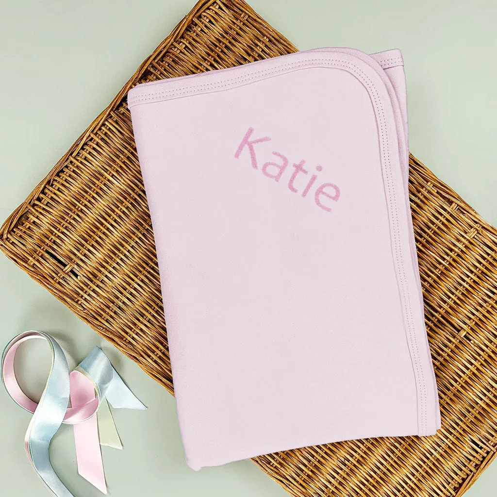 Personalised Morris Monkey Soft Toy With Snuggle Wrap, Pink