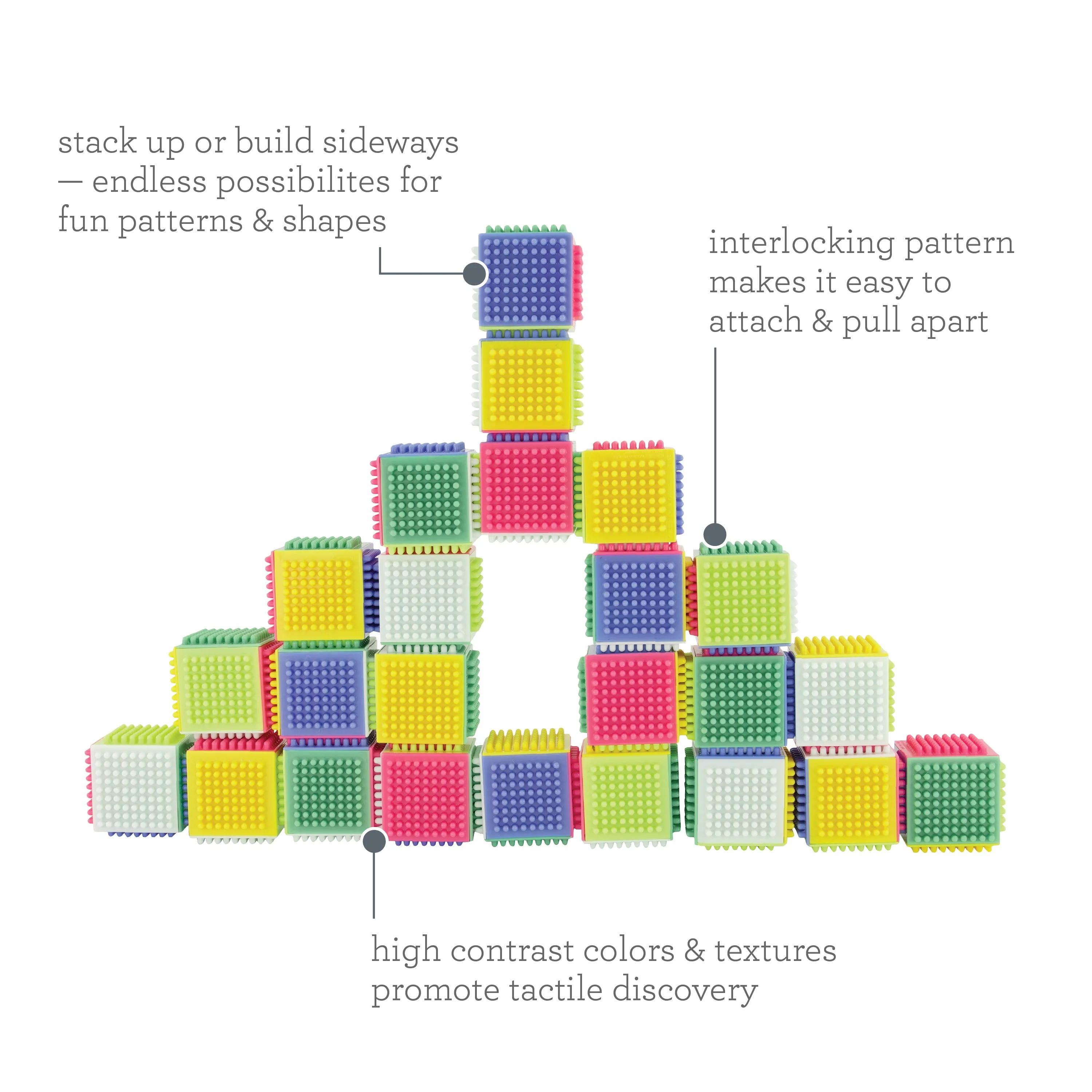 Press & Stay Sensory Blocks