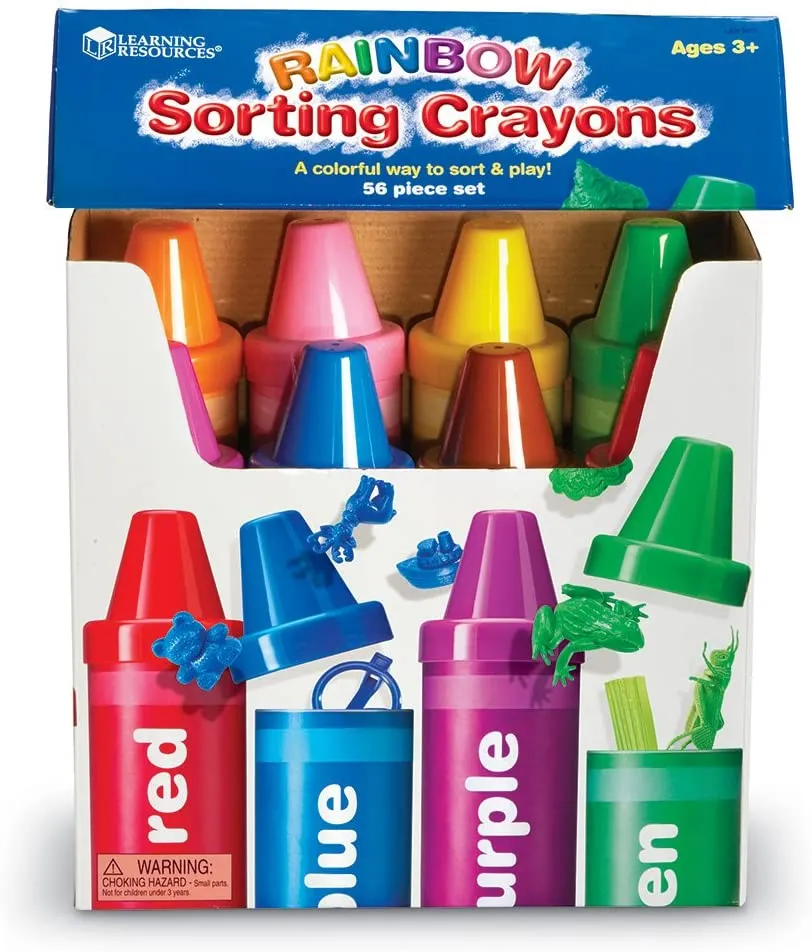 Rainbow Sorting Crayons