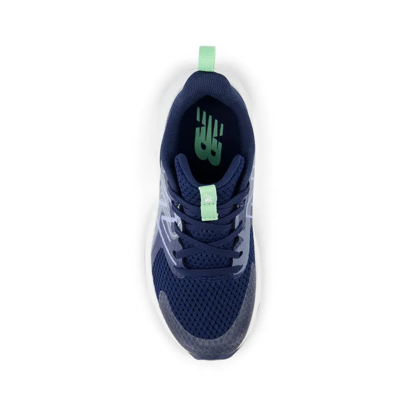 Rave Run v2 - NB Navy with Electric Sky and Sweetgrass - Little Kids