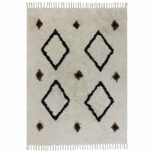 Rug Jet Black 160 x 120 cm