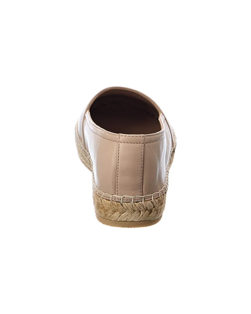 Saint Laurent Monogram Leather Espadrille