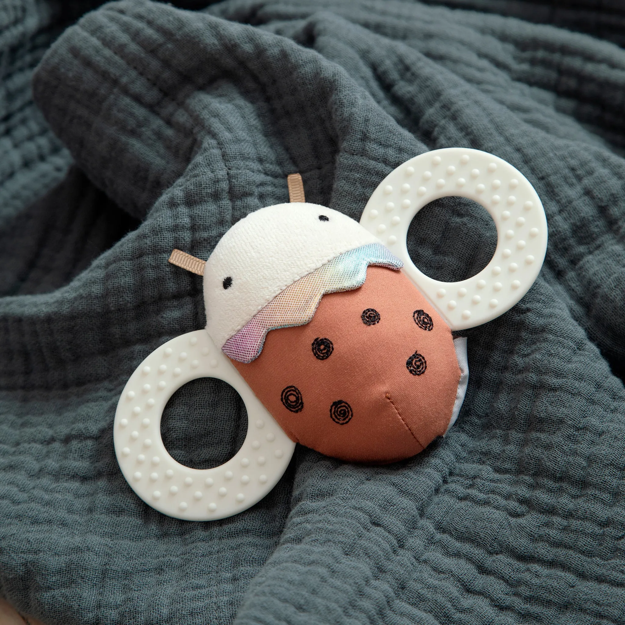 Sebra, Activity rattle with mirror and teether, Ladybug