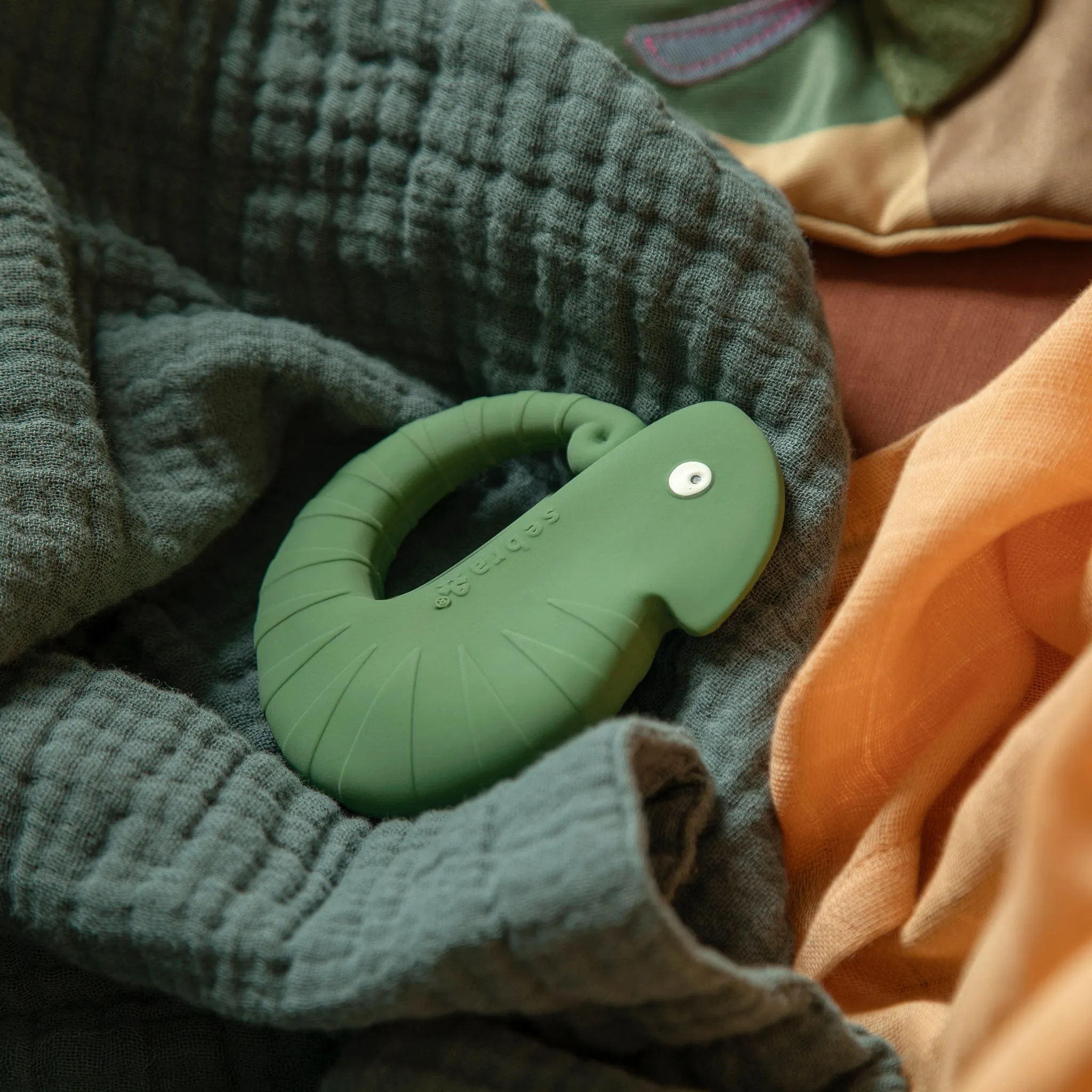 Sebra, Carly Chameleon, Natural Rubber Teether