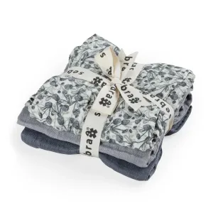 Sebra, Muslin 3 pcs, Blue Olive