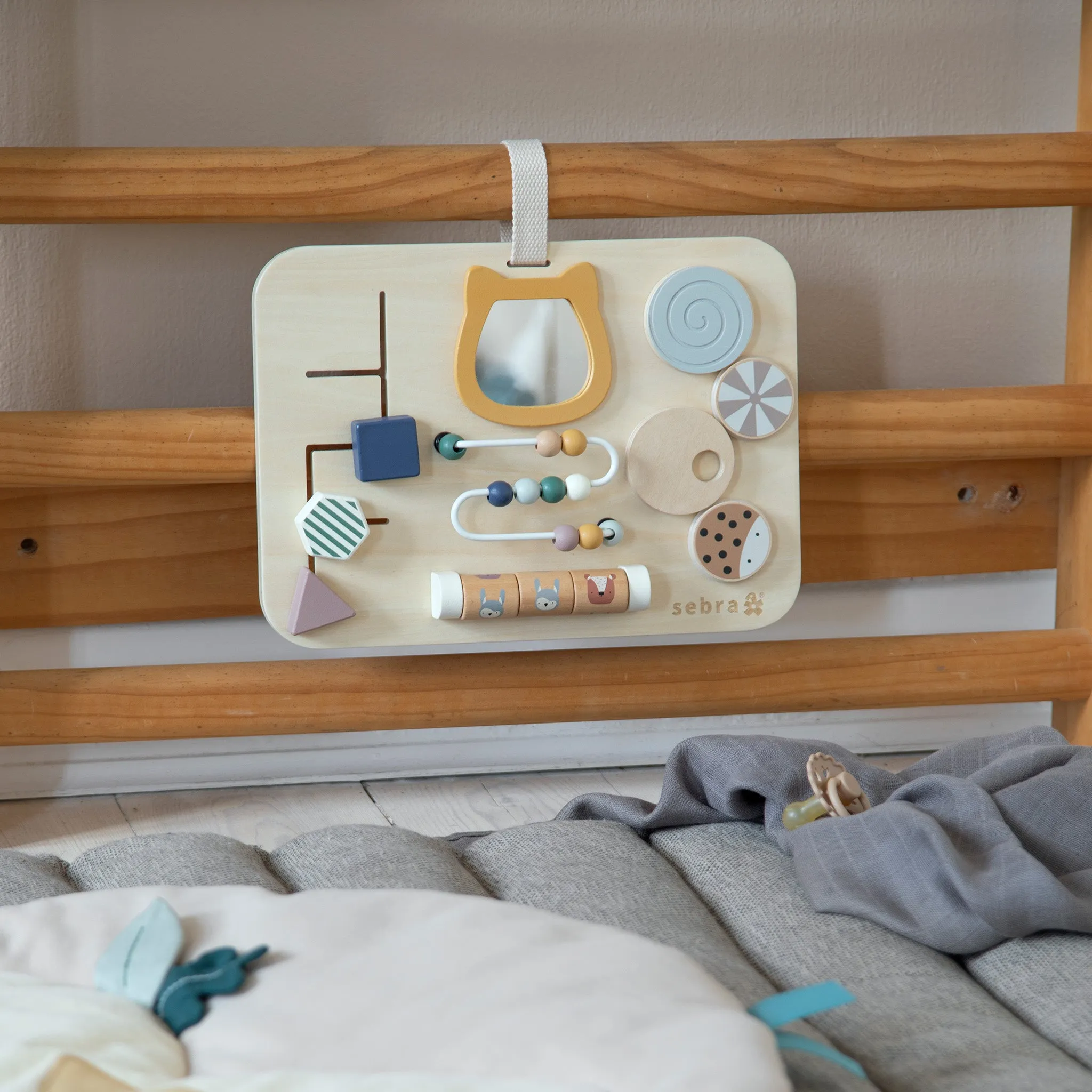 Sebra, Wooden Activity Panel, Woodland