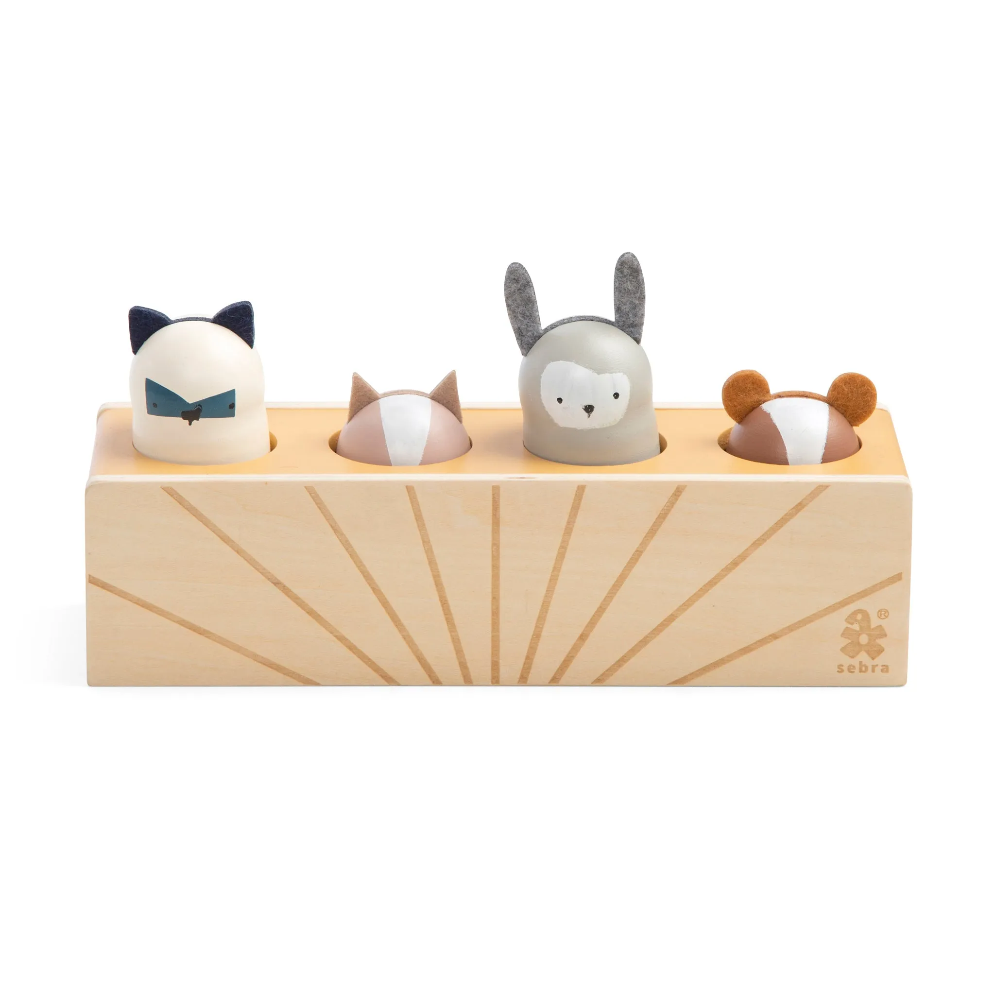 Sebra, Wooden Pop Up Interactive Toy