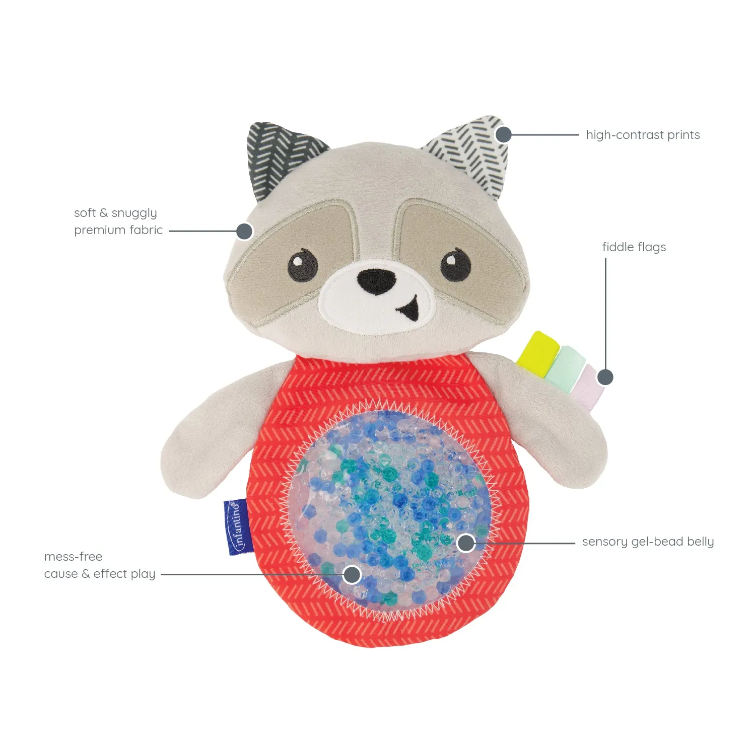 SEEK & SQUISH SENSORY PAL™ Raccoon