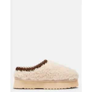Selena Faux Shearling Natural