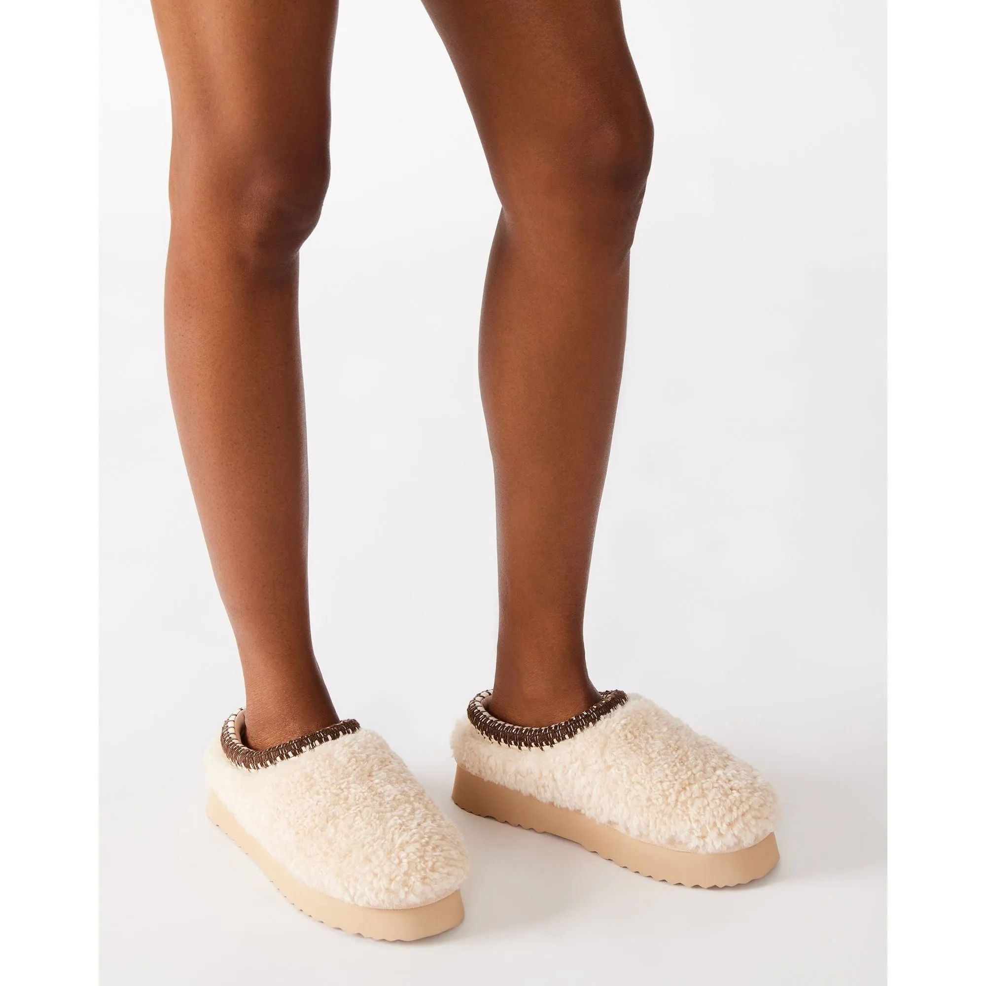 Selena Faux Shearling Natural