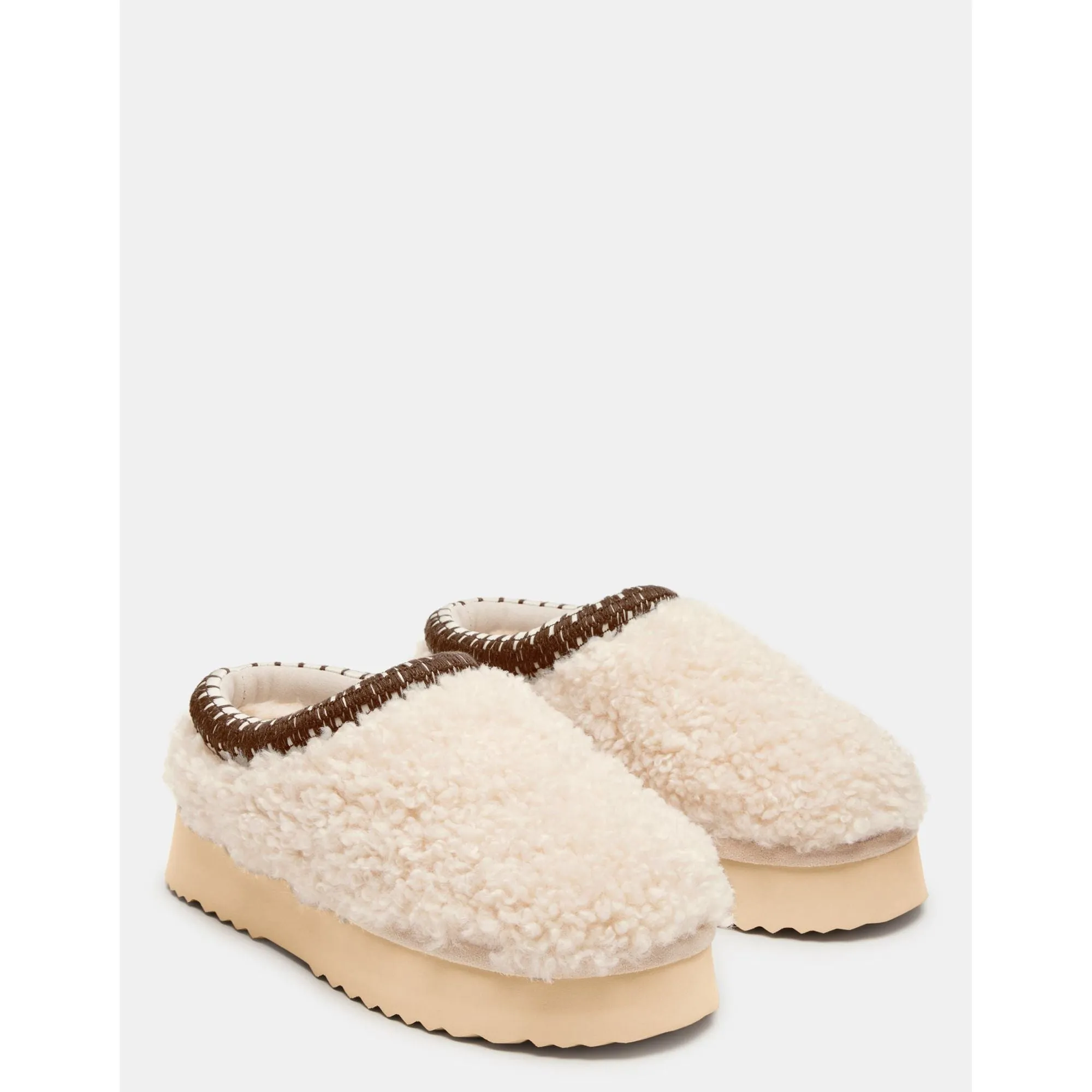 Selena Faux Shearling Natural