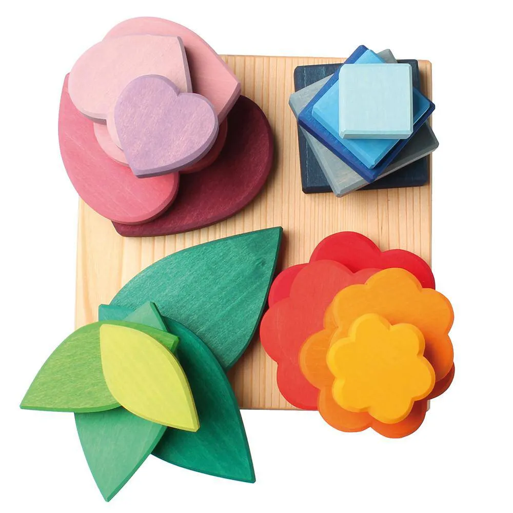 Shapes and Colors - Wooden Stacking and Sorting Toy
