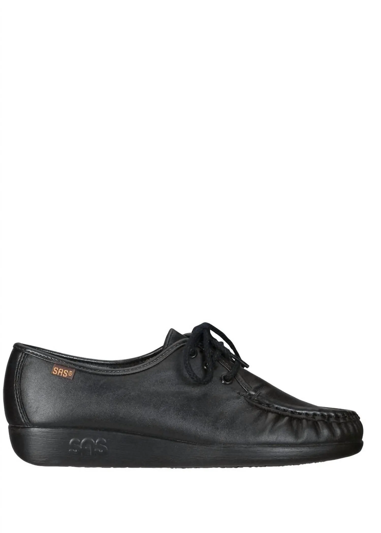 Siesta Lace Up Loafer - Medium In Black