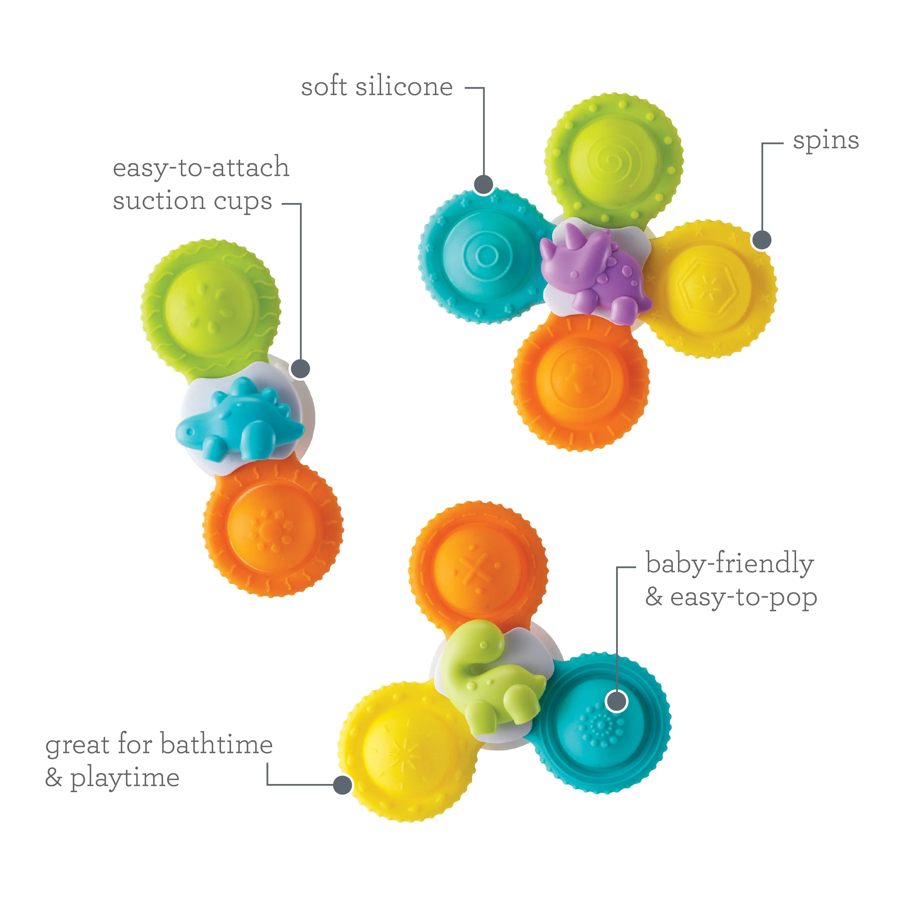 Silicone Bath Pop Spinners