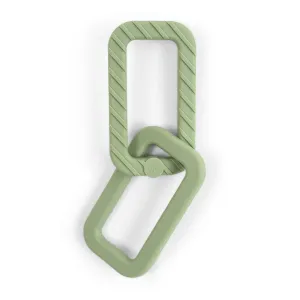 Silicone Chain Link Teething Ring - Sage