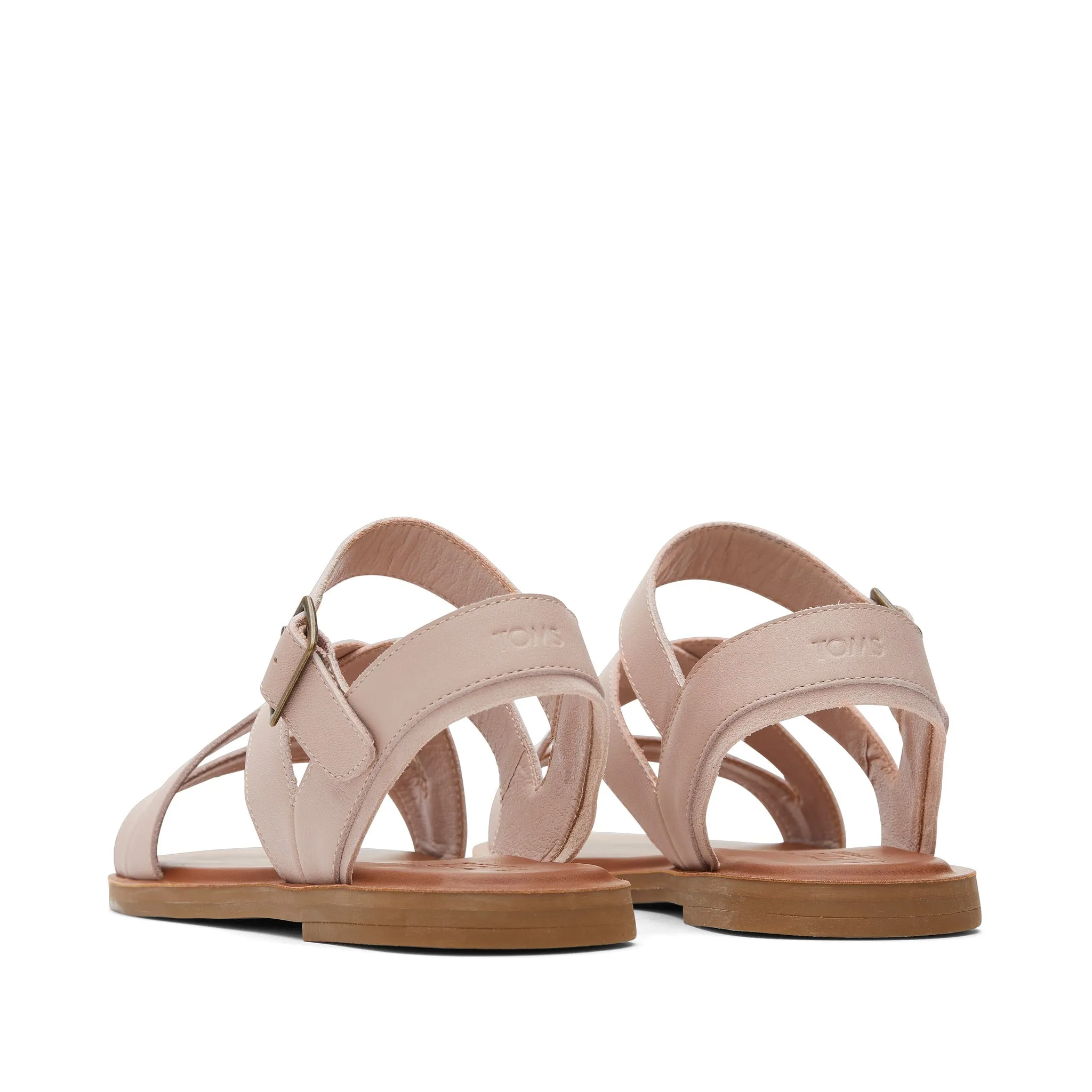 Sloane Pink Leather Strappy Sandal