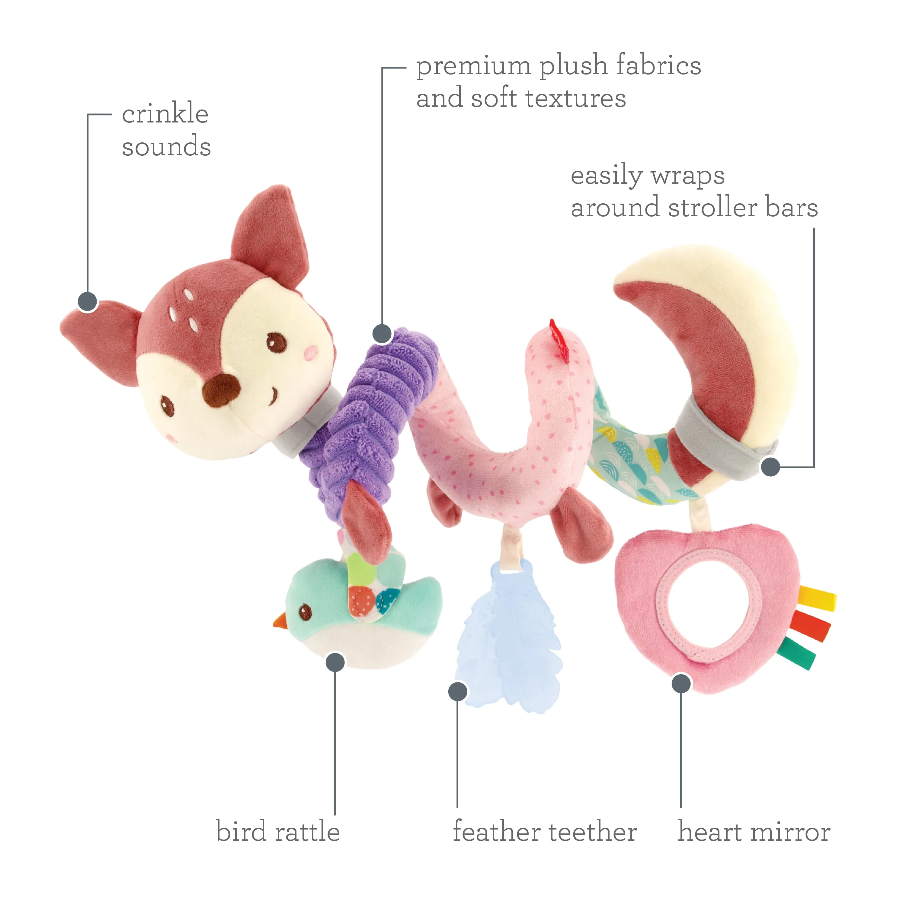 Spiral Activity Toy Deer