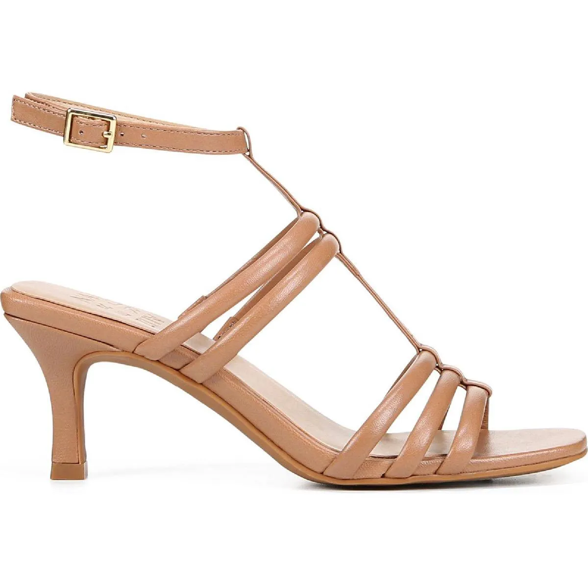 Starla Womens Leather T-Strap Heels