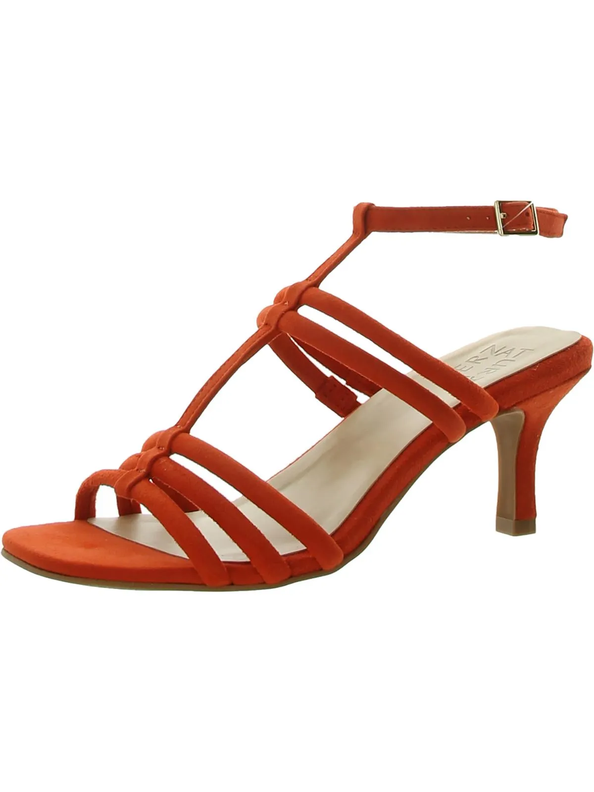 Starla Womens Leather T-Strap Heels
