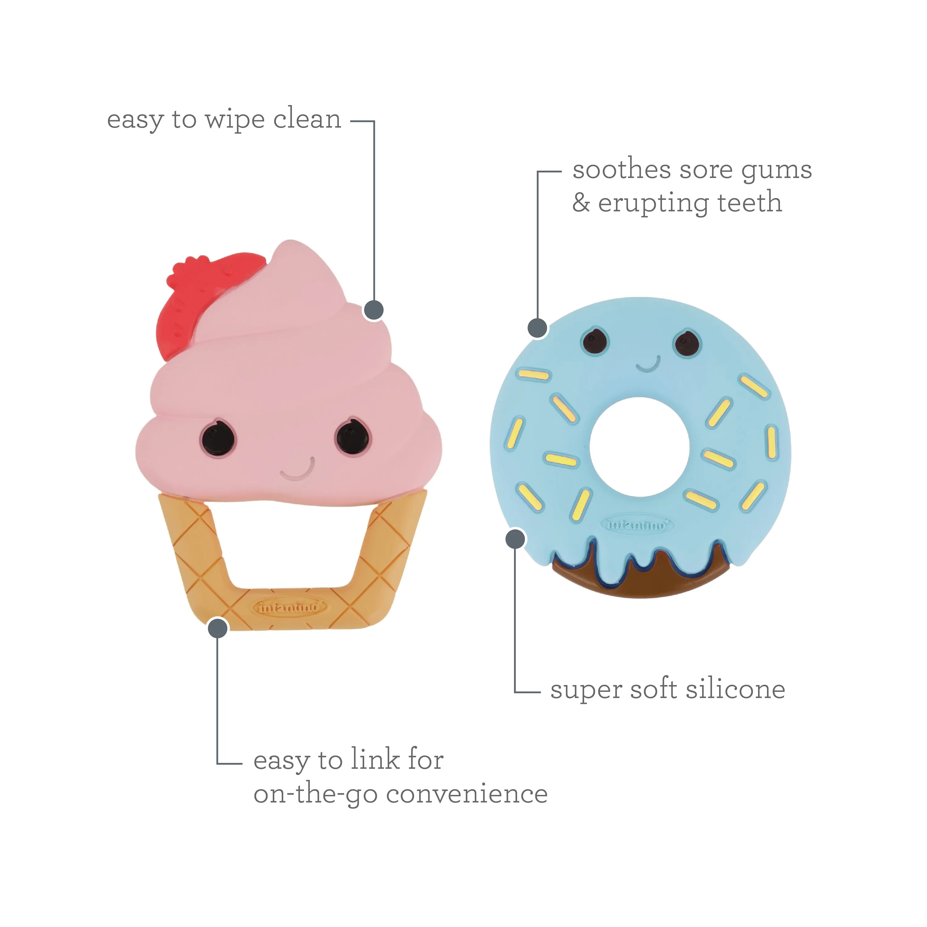Sweet Tooth Silicone Teethers