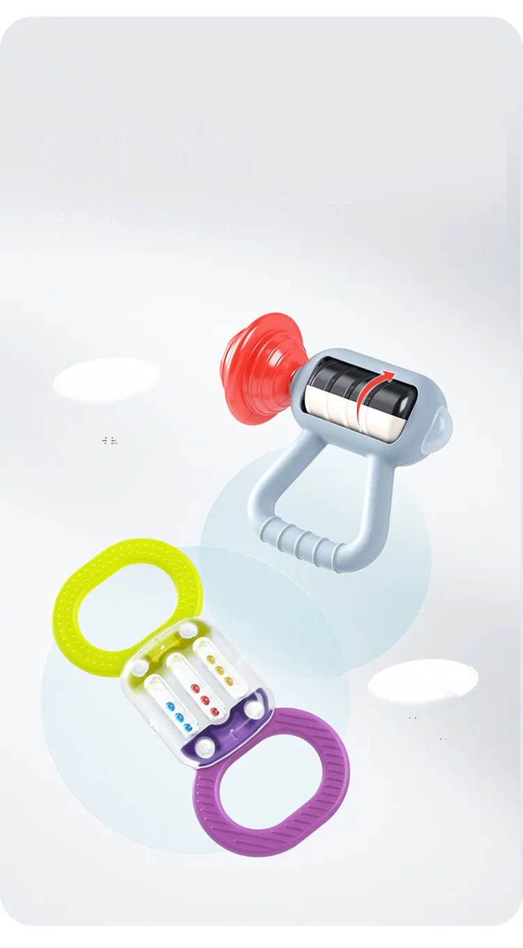 Tiny Wonders™ Baby Rattles and Teether Set, 4pcs Gym Series