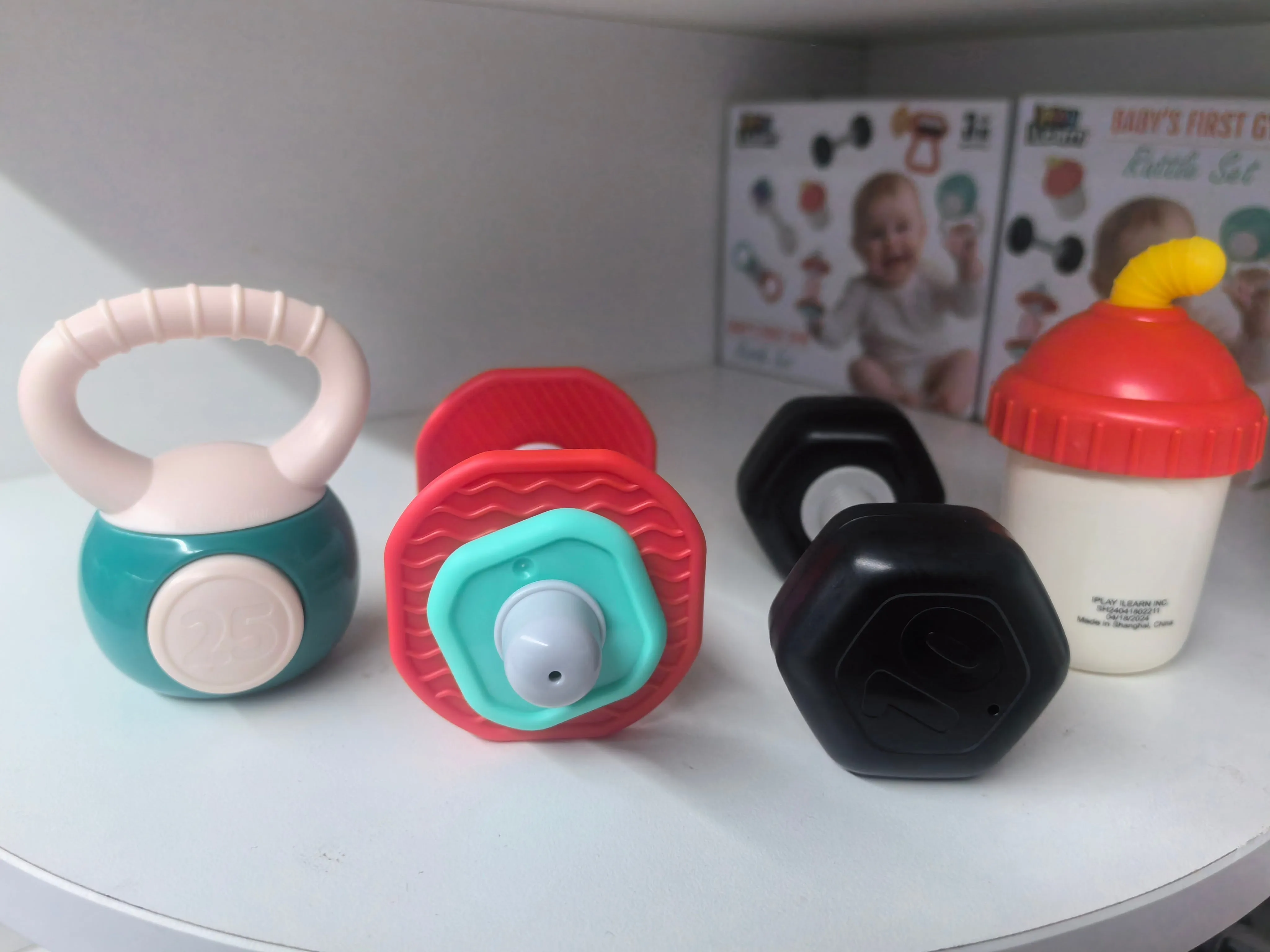 Tiny Wonders™ Baby Rattles and Teether Set, 4pcs Gym Series