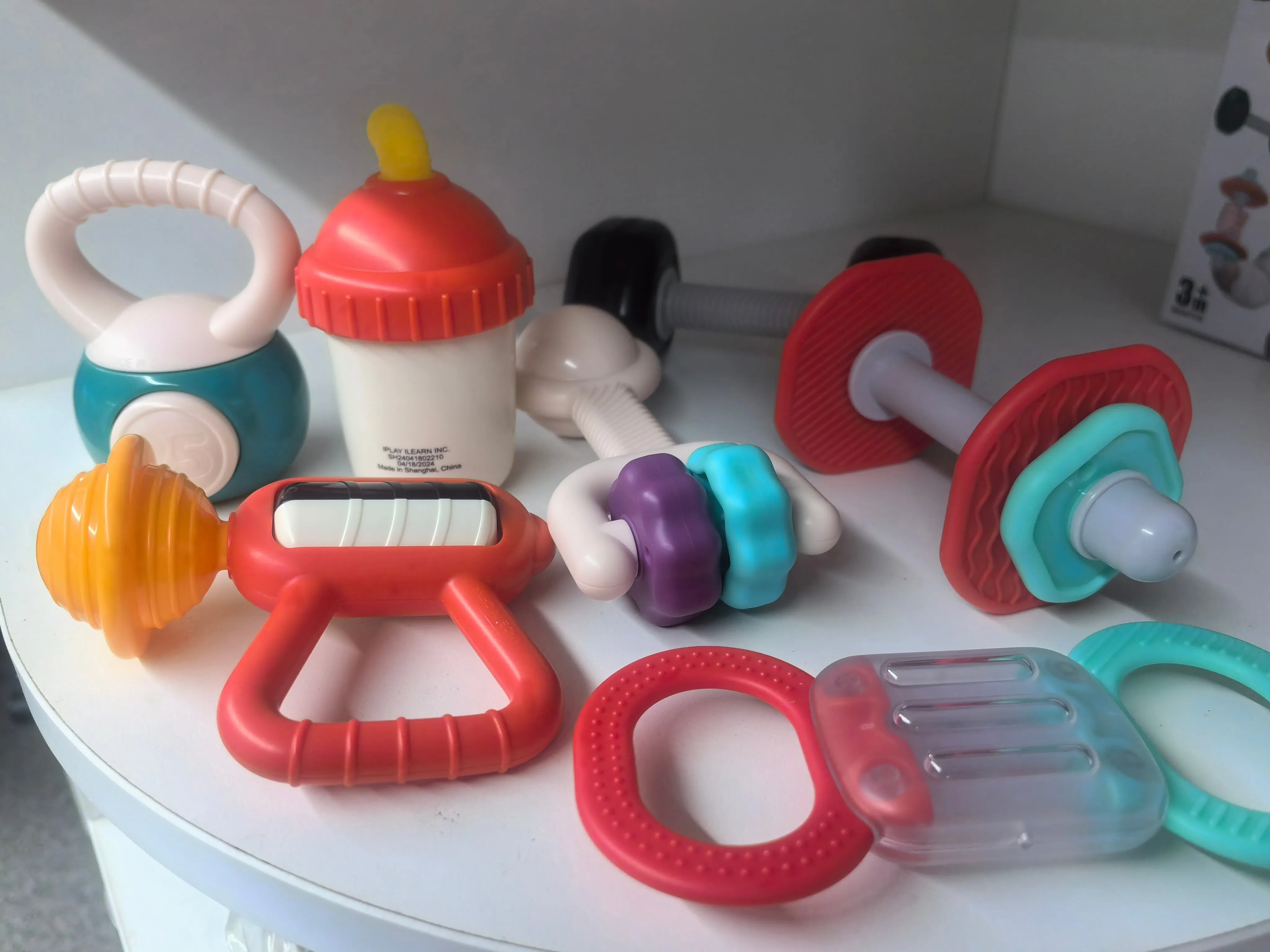 Tiny Wonders™ Baby Rattles and Teether Set, 7pcs Gym Series