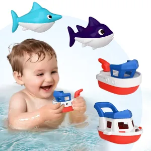 Toddler Boat Bath Toys, Baby Bathtub Shower Toy Set