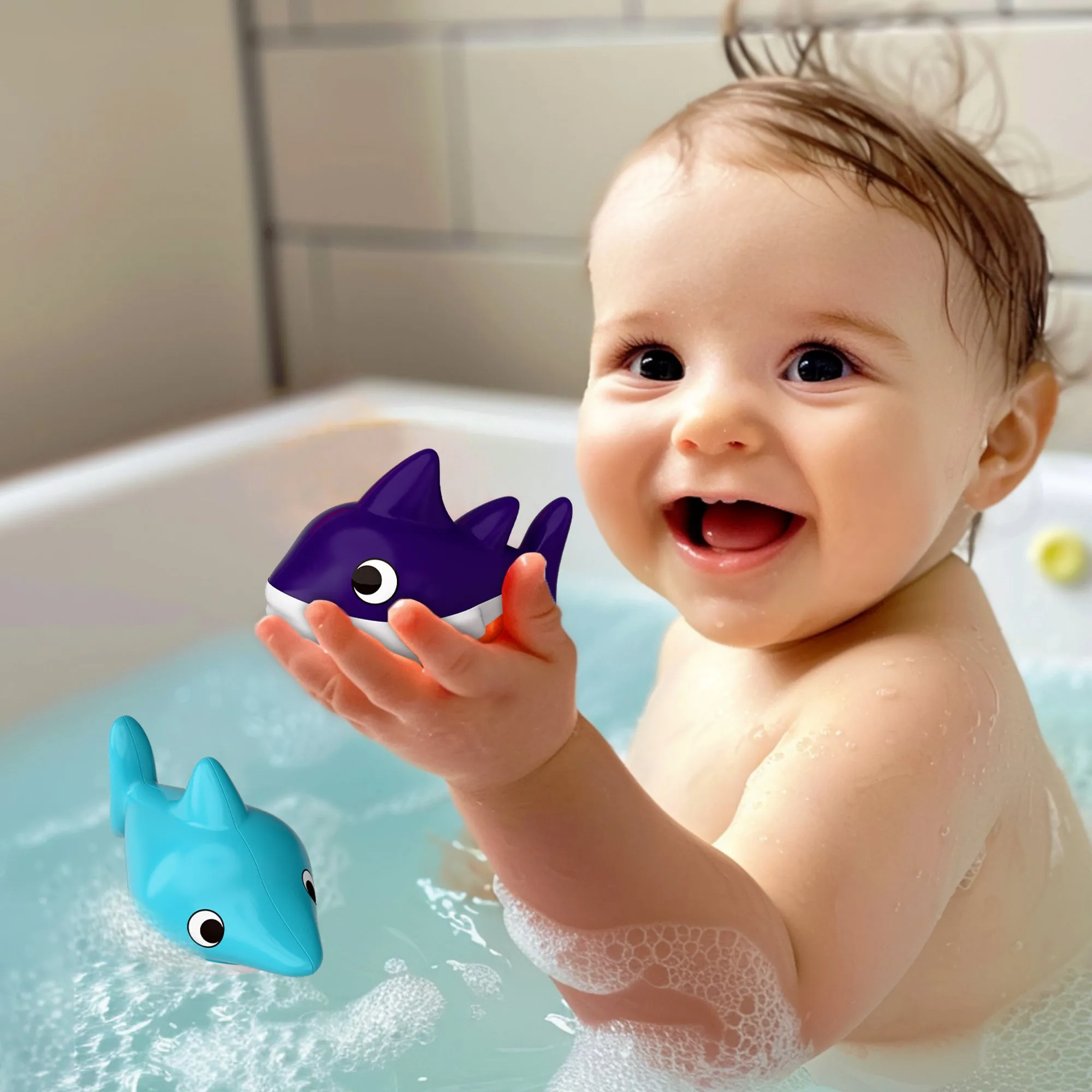 Toddler Boat Bath Toys, Baby Bathtub Shower Toy Set
