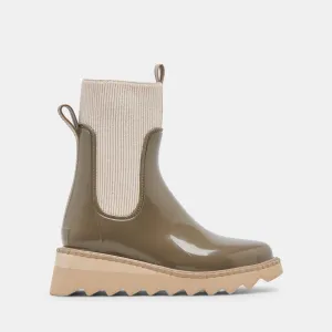 Tropic H2o Boots Dk Moss Patent Stella