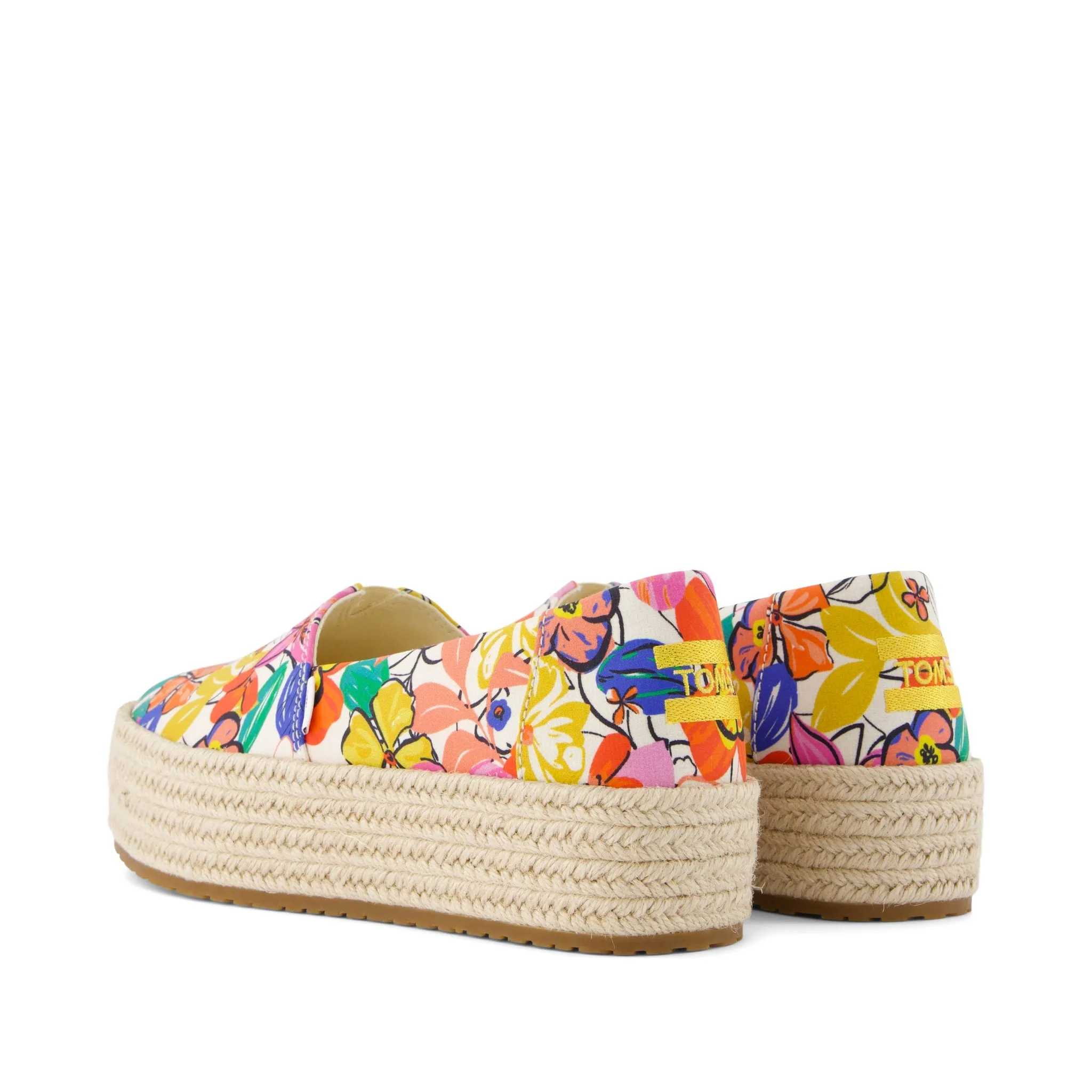 Valencia Painted Floral Platform Espadrille