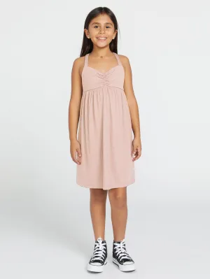 Volcom Girls Wyldflower Dress Winter Orchid Volcom